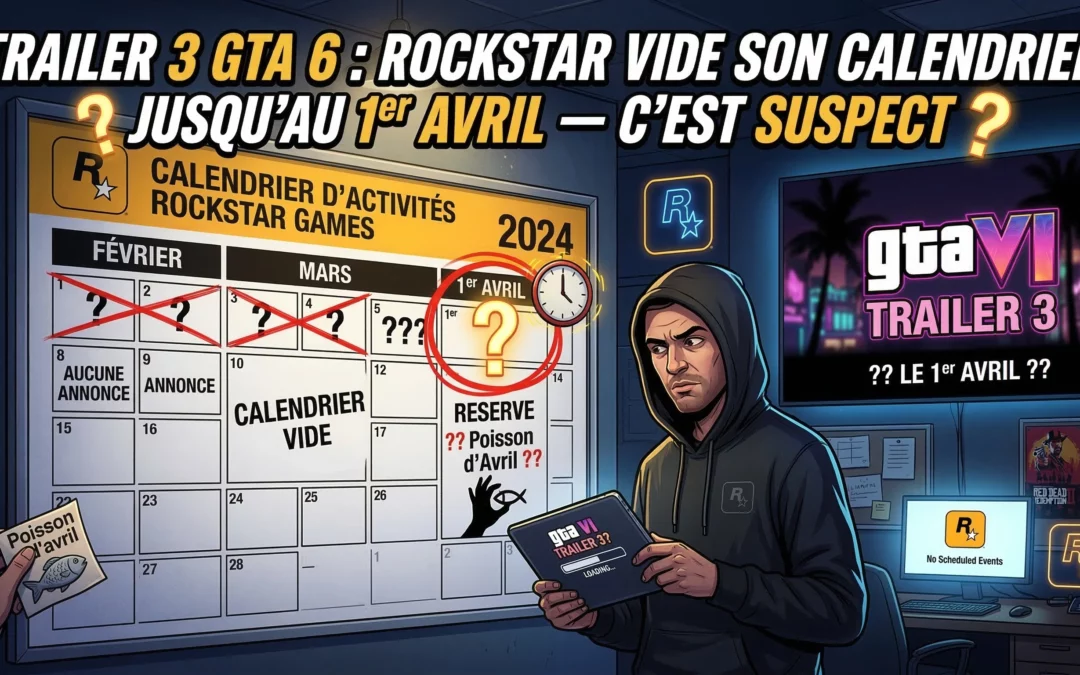 Trailer 3 GTA 6 : Rockstar vide son calendrier jusqu&rsquo;au 1er avril… c&rsquo;est suspect