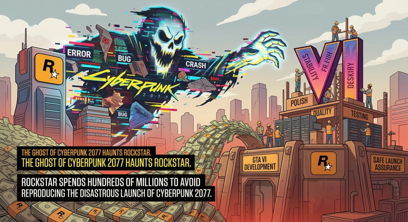 budget GTA 6 fantôme Cyberpunk 2077 Rockstar