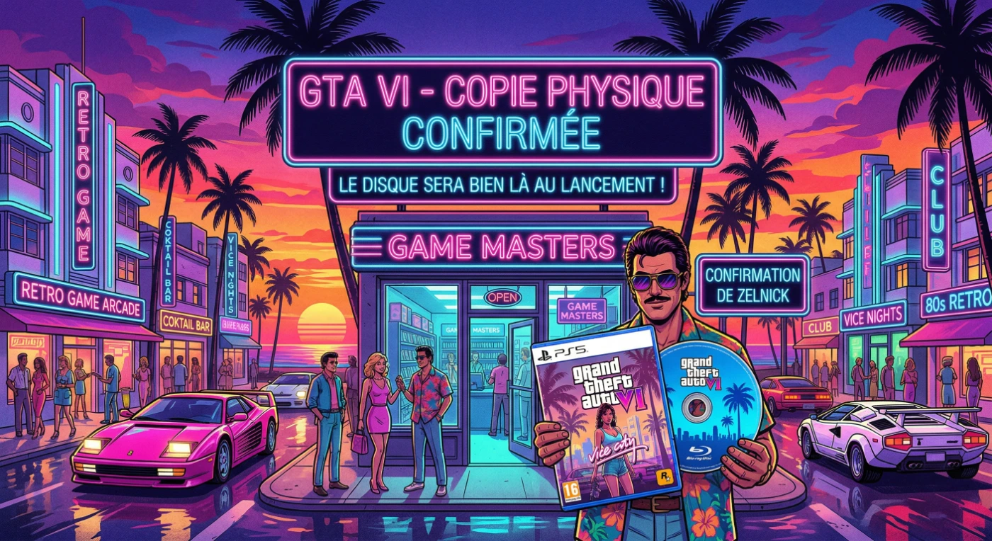 copie physique GTA 6 disque version boite lancement