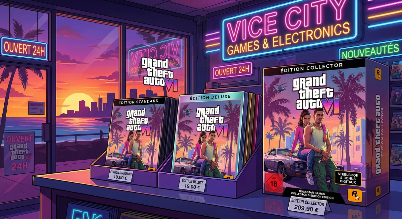 copie physique GTA 6 editions standard deluxe collector