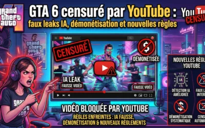 GTA 6 censuré par YouTube : faux leaks IA, démonétisation et nouvelles règles