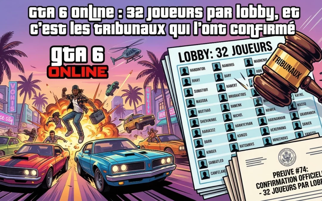 GTA 6 Online : 32 joueurs par lobby, et c&rsquo;est les tribunaux qui l&rsquo;ont confirmé