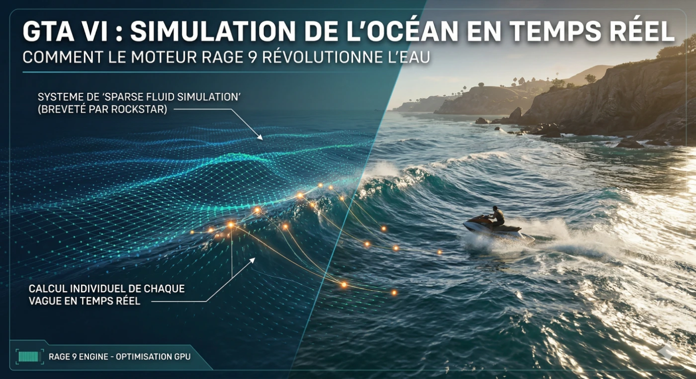 physique eau GTA 6 simulation océan temps réel