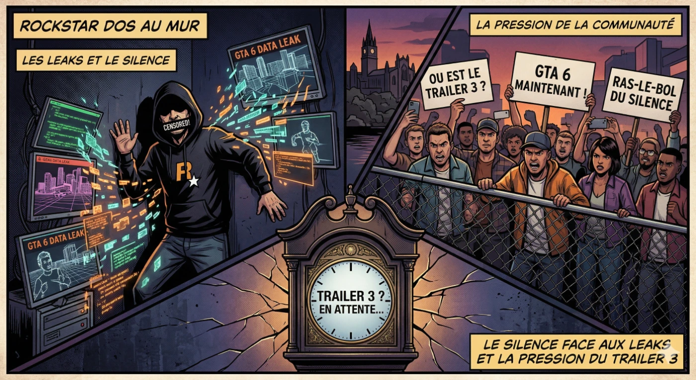 Rockstar dos au mur leaks GTA 6 trailer 3