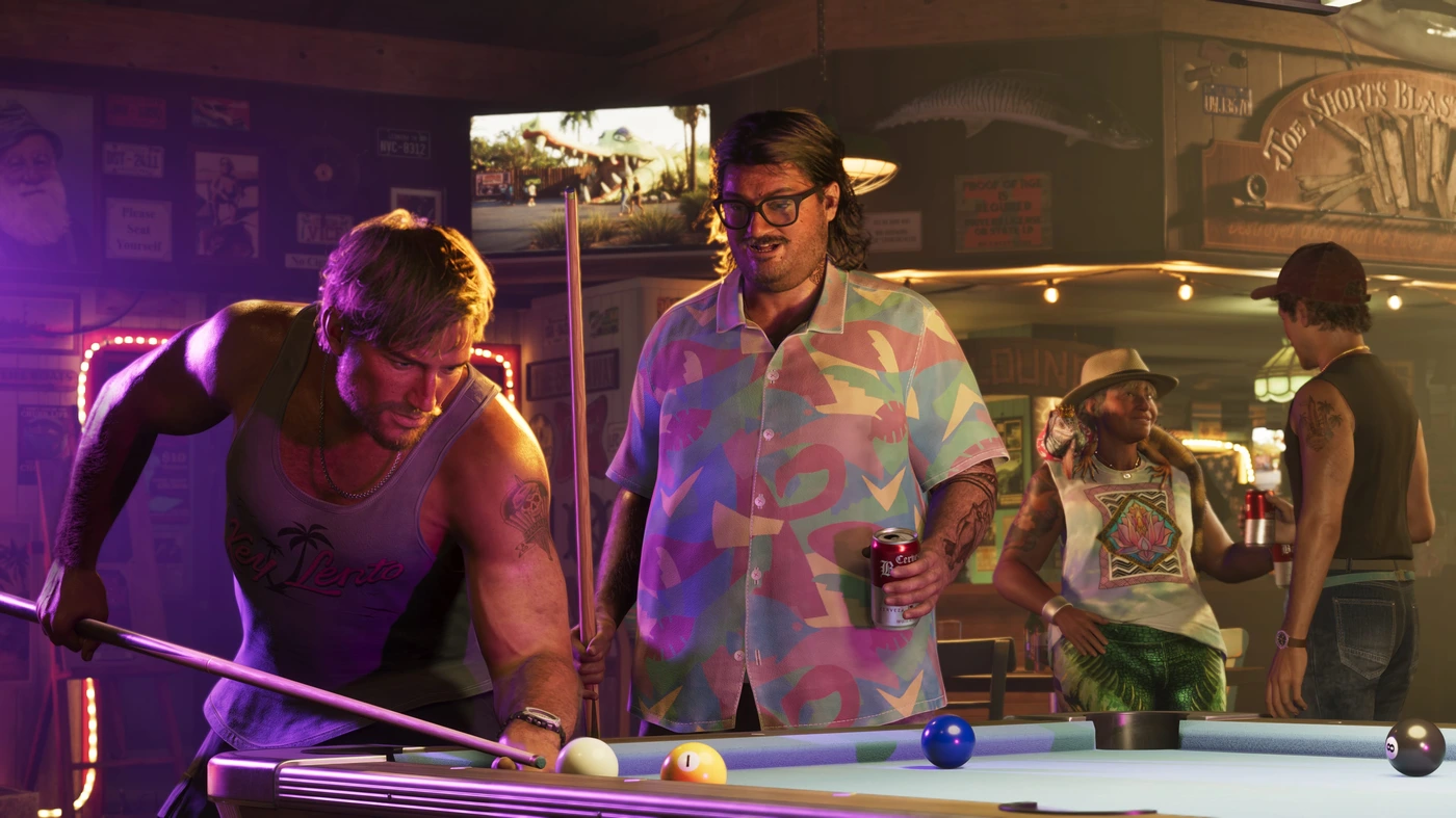 GTA 6 activités vie nocturne billard bar Cal Hampton