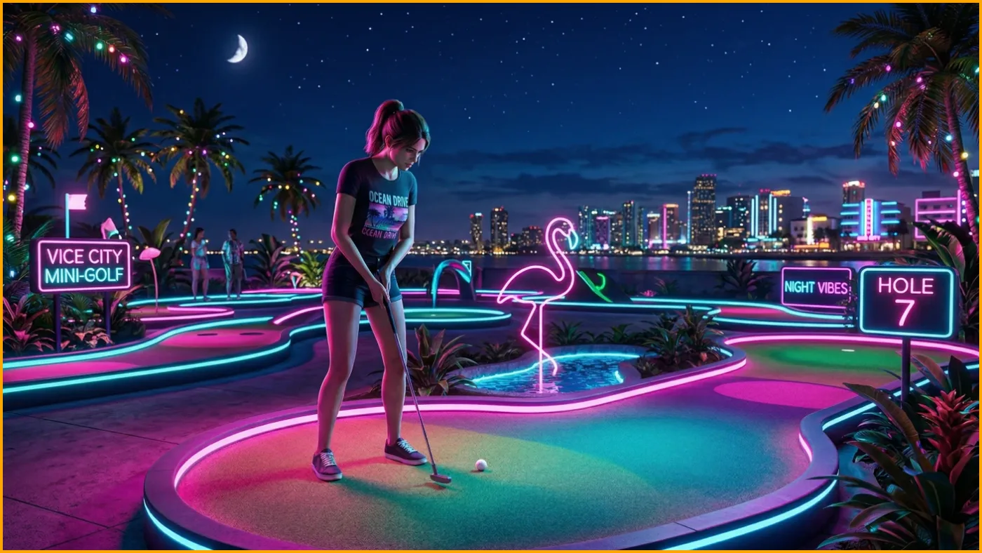 GTA 6 activités inédites mini-golf chasse dirt bike