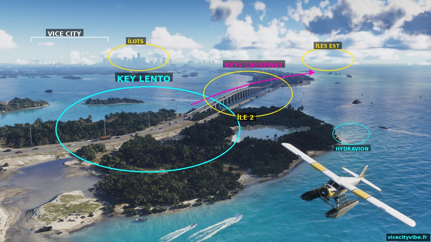 Carte annotee des GTA 6 Leonida Keys